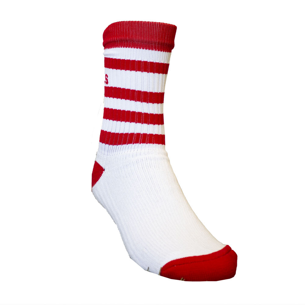 Midi Socks - Red and White