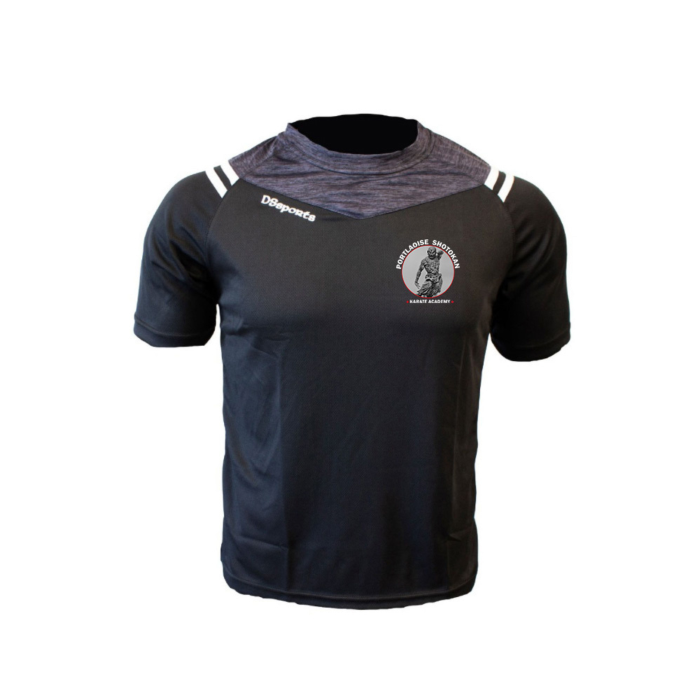 Portlaoise Shotokan Karate Academy - Volt T-Shirt Black/Charcoal (STOCK)