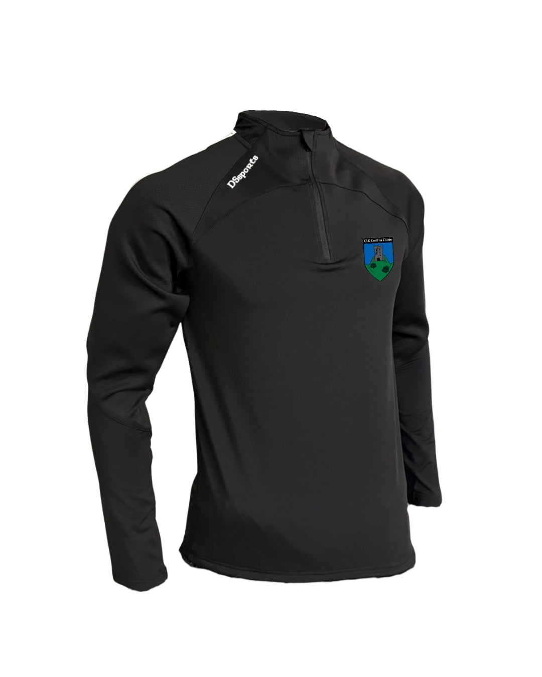 Courtwood GAA Pivot Half Zip - Black & White