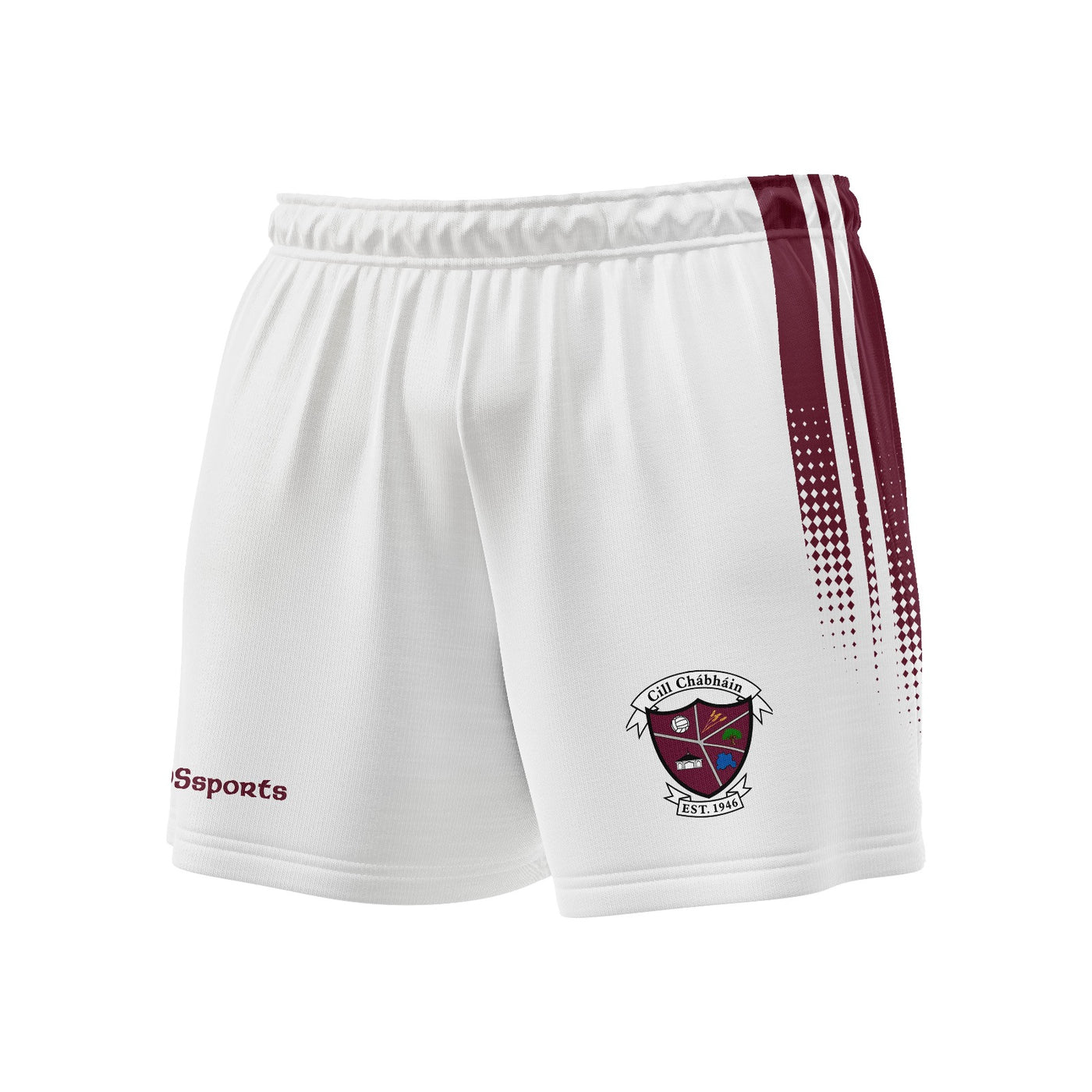 Kilcavan GAA - Stripe Shorts White