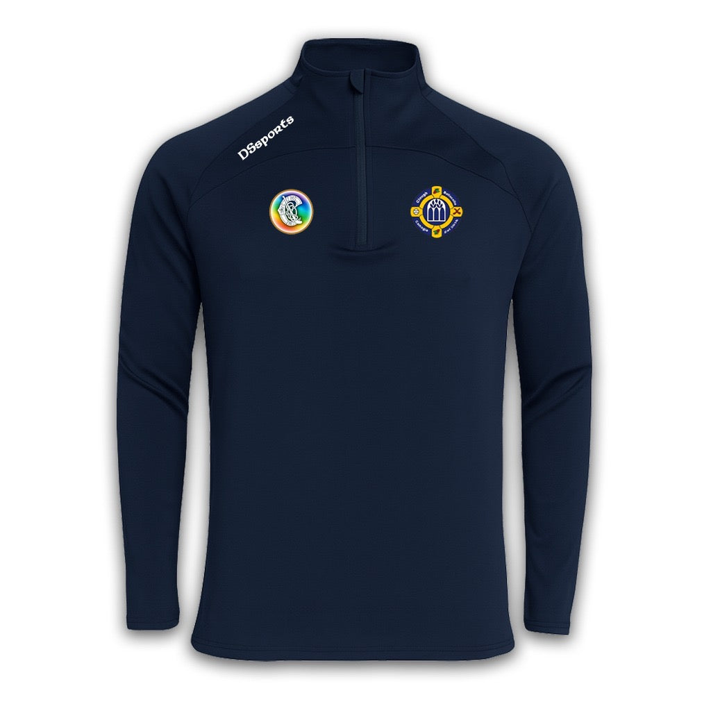 Clough Ballacolla Camogie - Pivot Halfzip - Navy & White