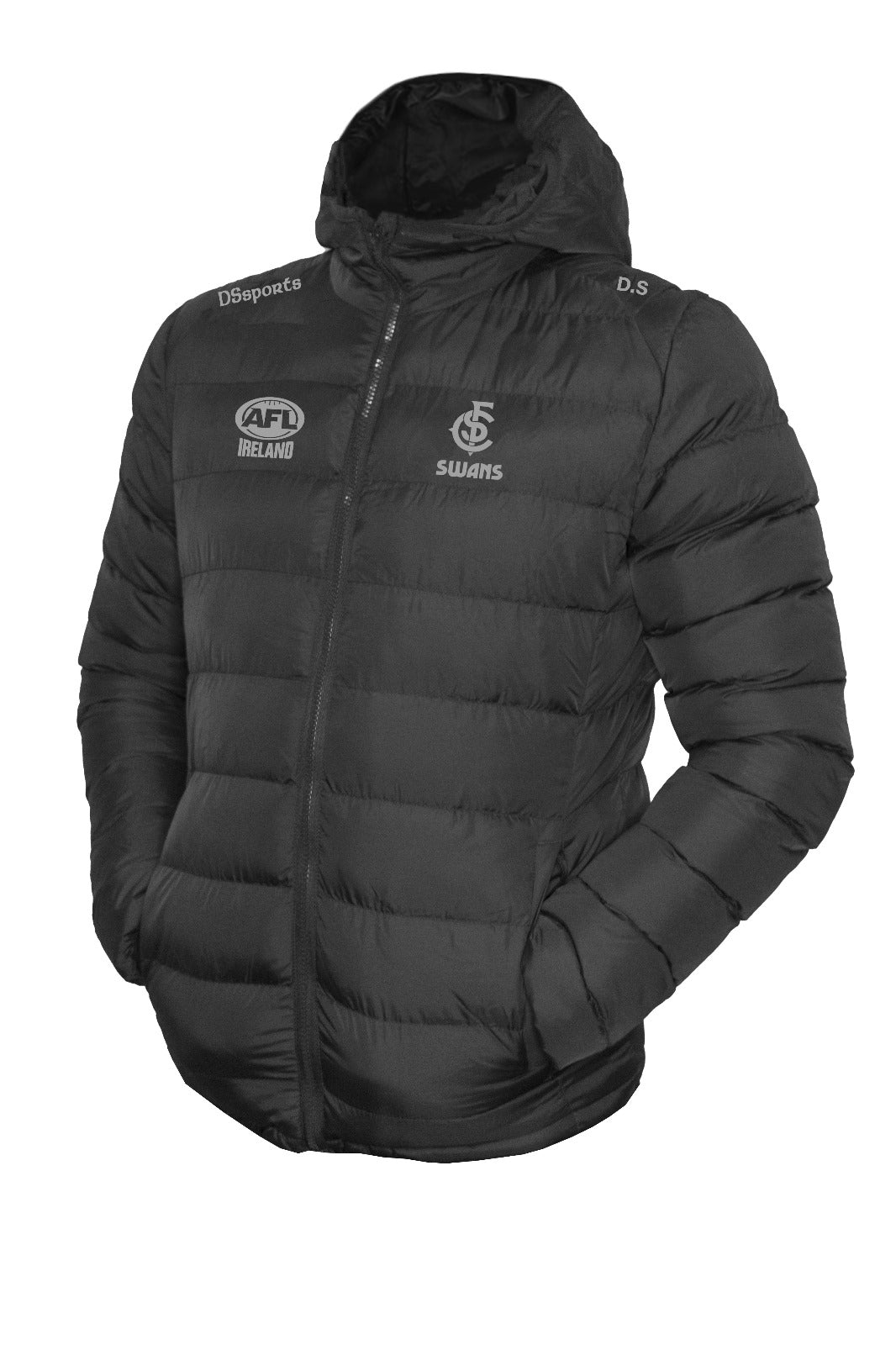 South Dublin Swans - Puffer Black Jacket