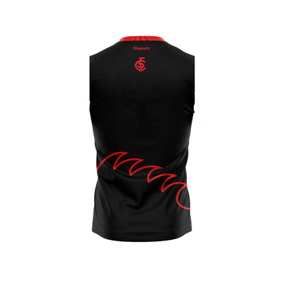 South Dublin Swans - Red & Black reversable sleeveless Jersey