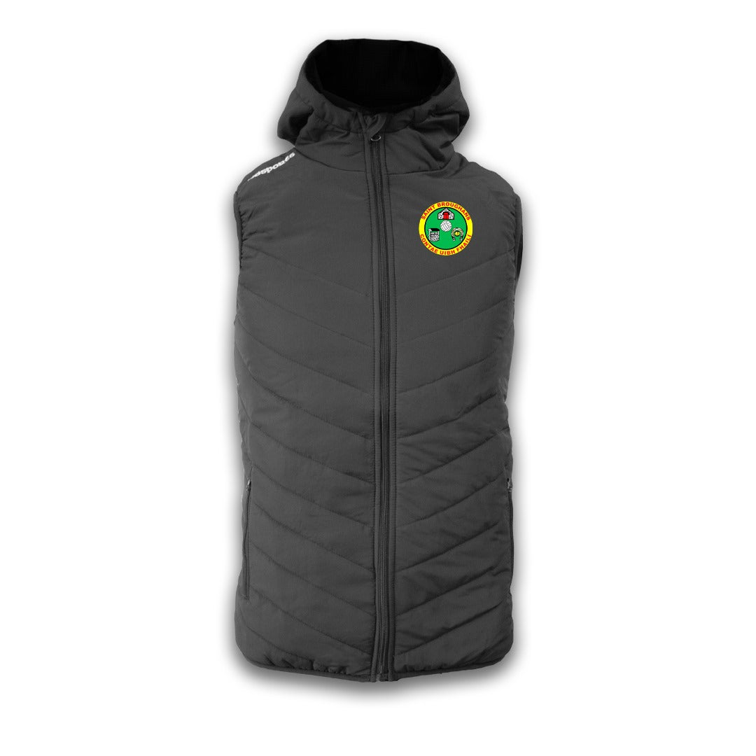 St.Broughans GAA - Black Gilet Jacket