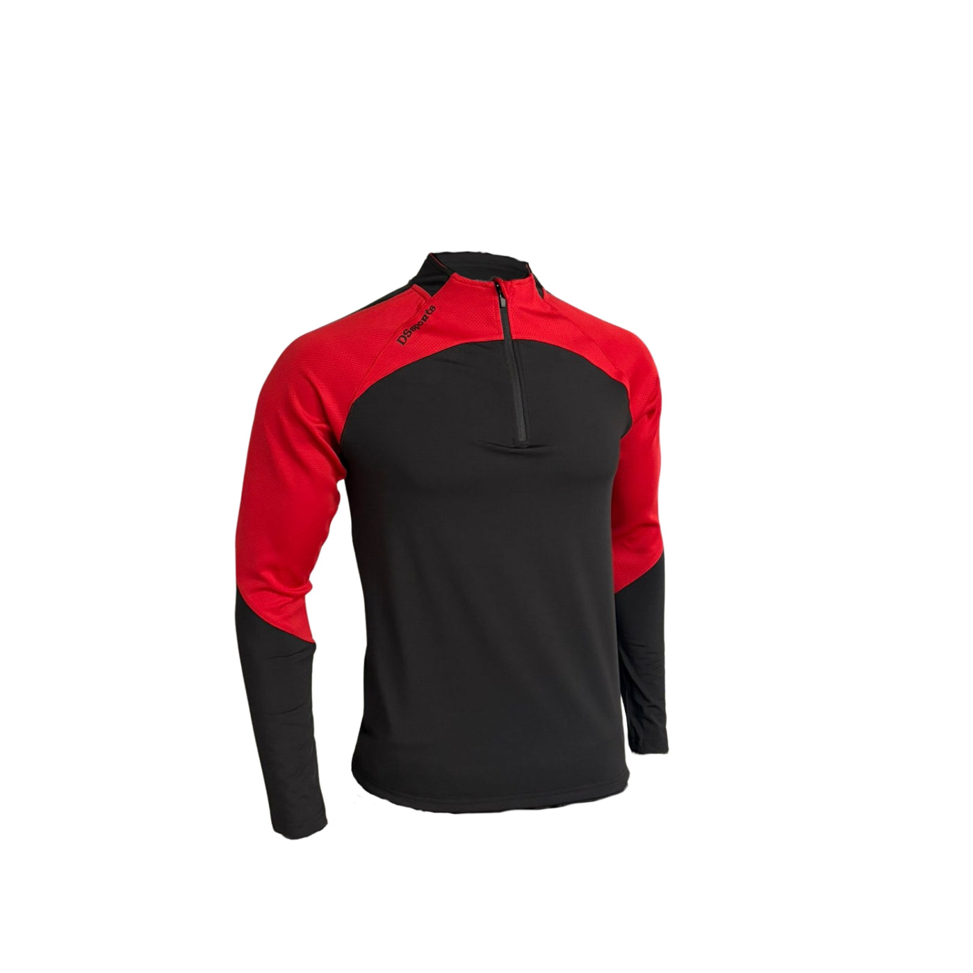 Pivot Half Zip -  Black & Red