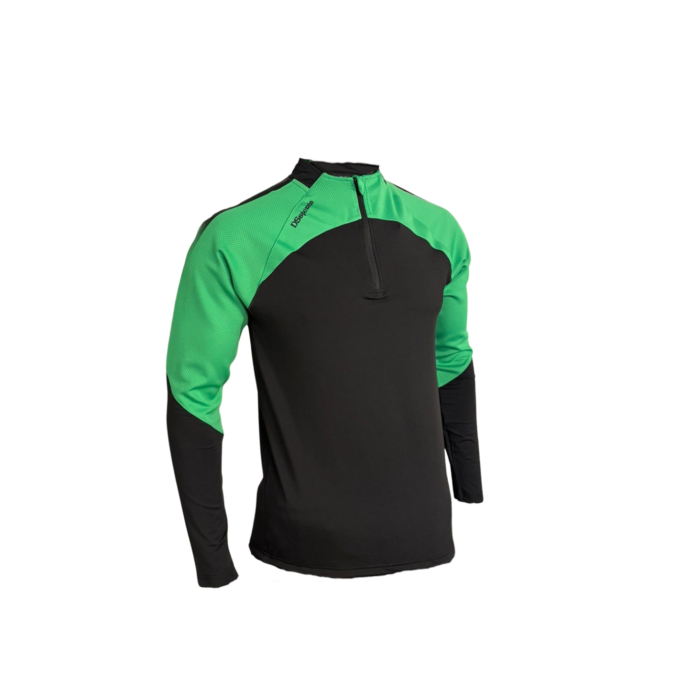 Pivot Half Zip - Black & Green