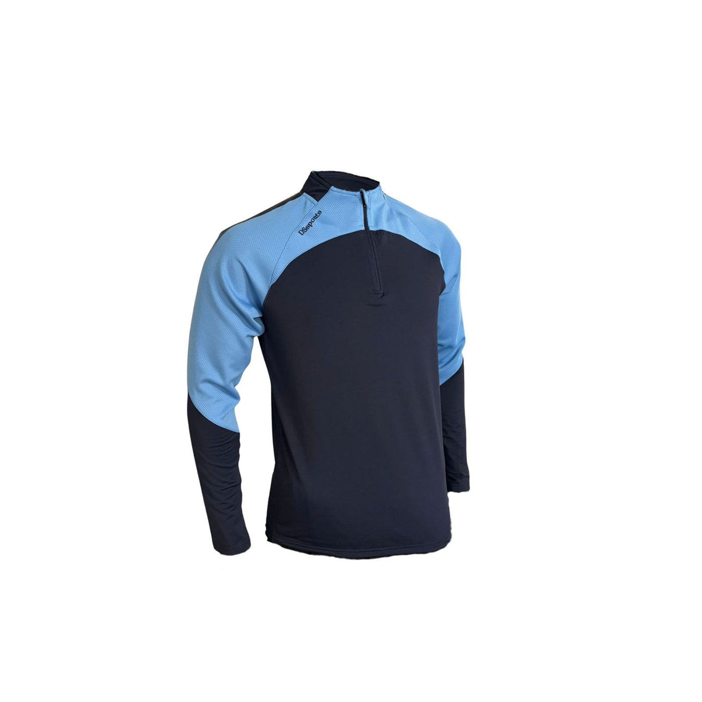 Pivot Half Zip - Navy & Sky Blue