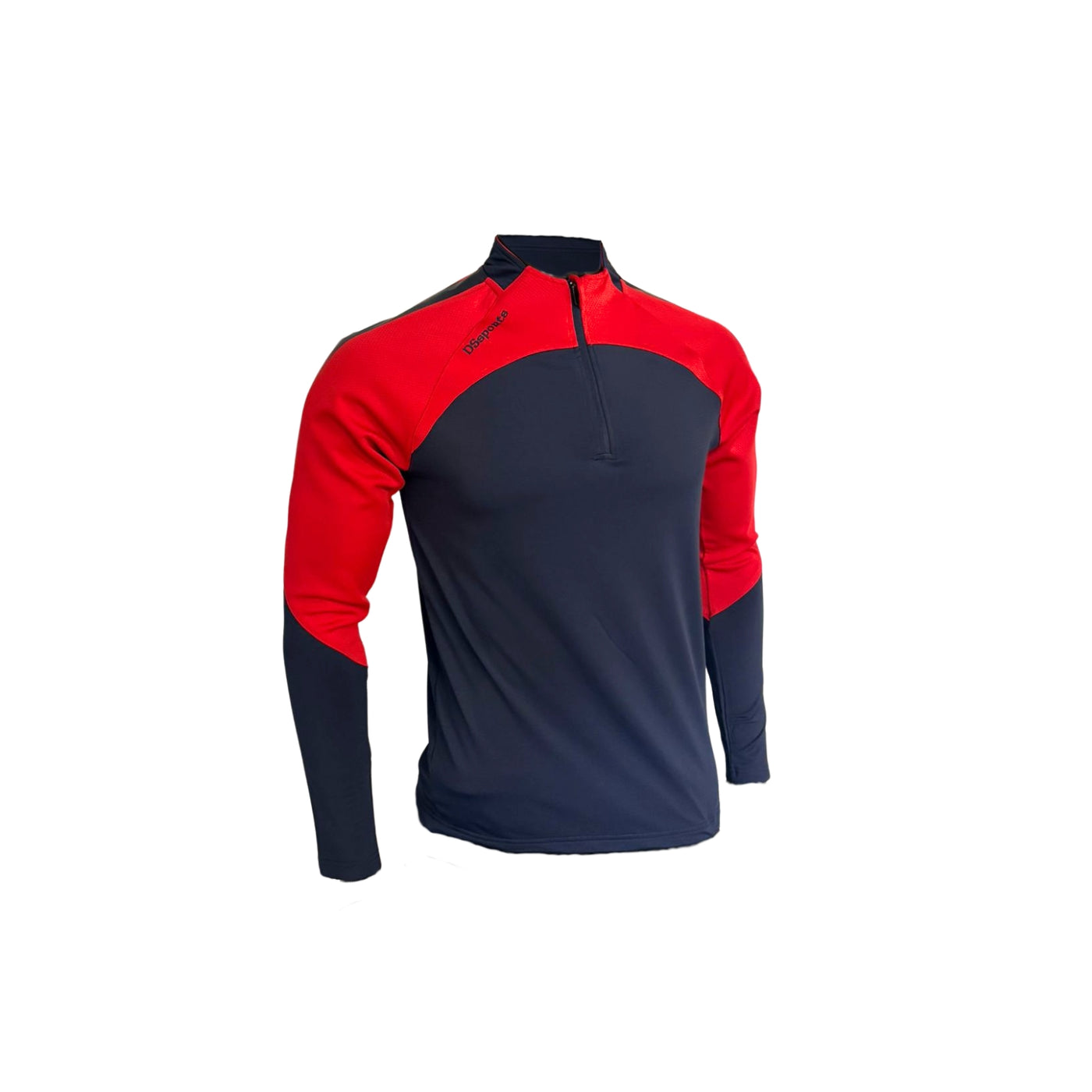 Pivot Half Zip - Navy & Red