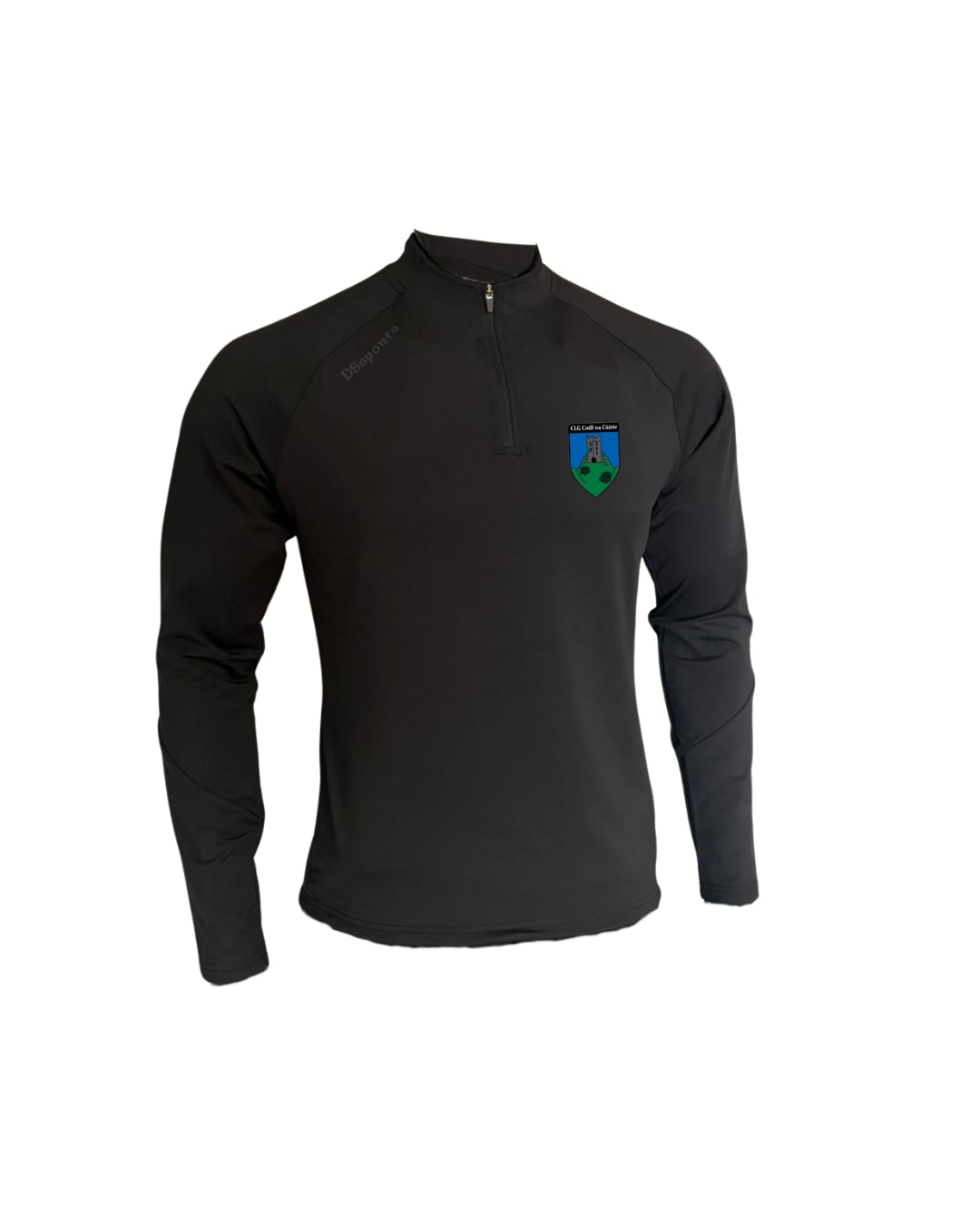 Courtwood GAA Bolt Half Zip - Black & Charcoal