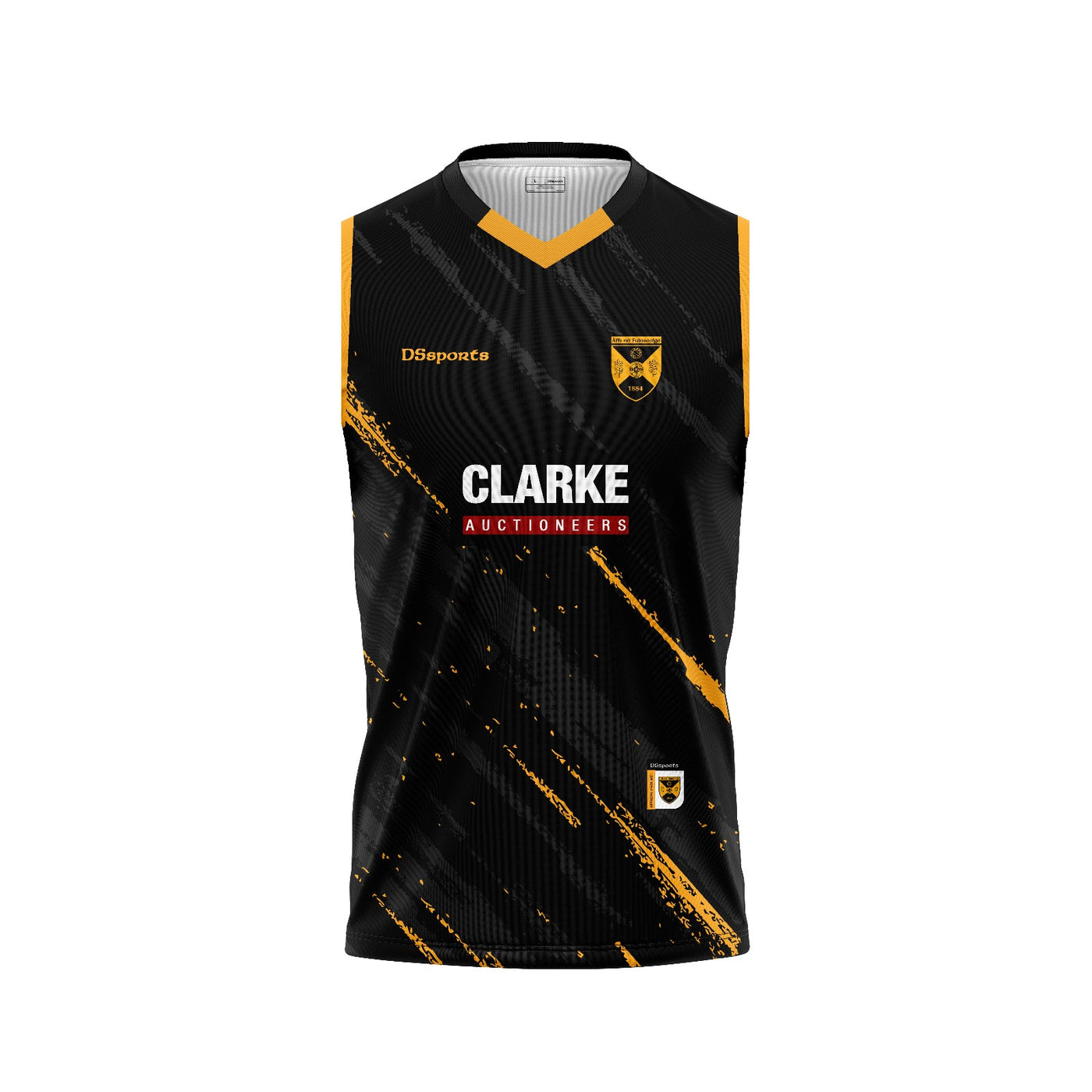 Ashford GAA - Mens black sleeveless jersey