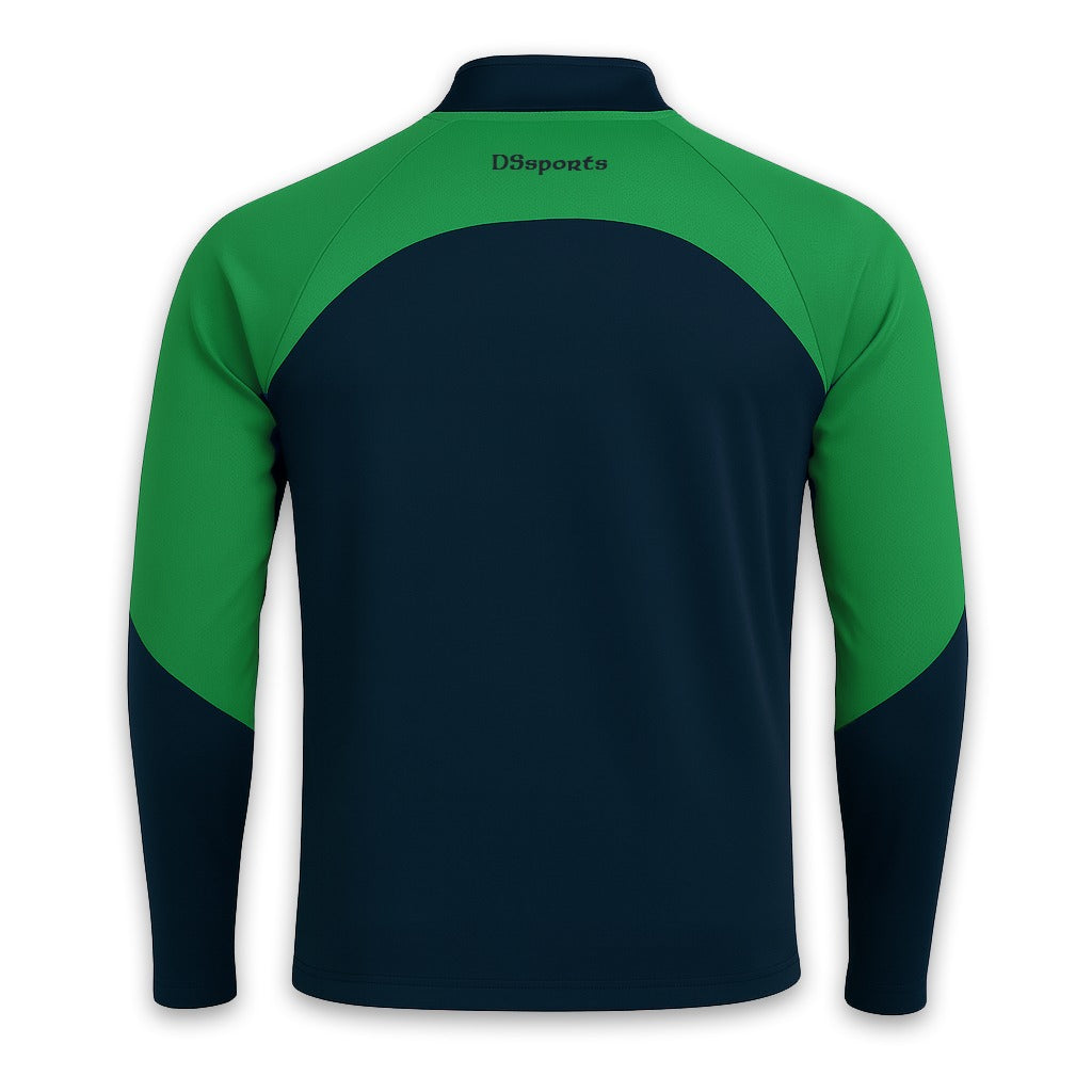 Pivot Half Zip - Navy & Green