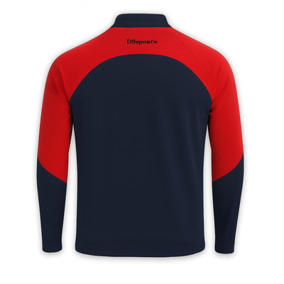 Pivot Half Zip - Navy & Red