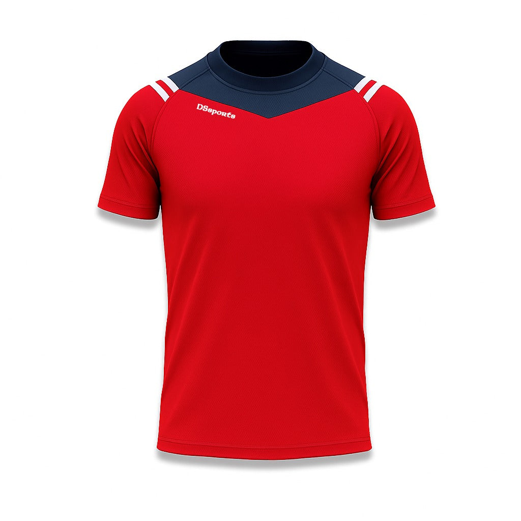 VOLT T-Shirt - Red / Navy /White