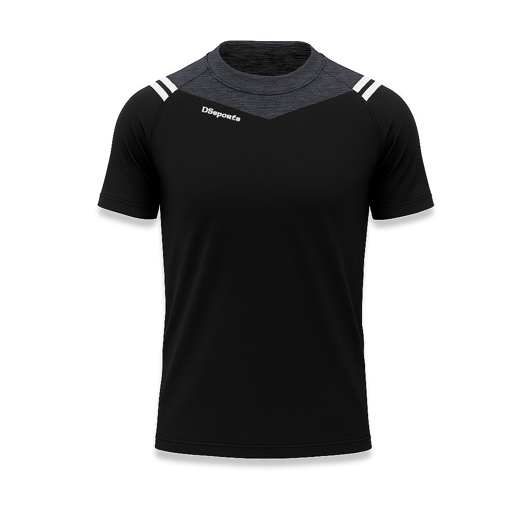 VOLT T-Shirt - Black / Charcoal Melange / White