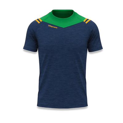 VOLT T-Shirt - Navy Melange / Green /Amber