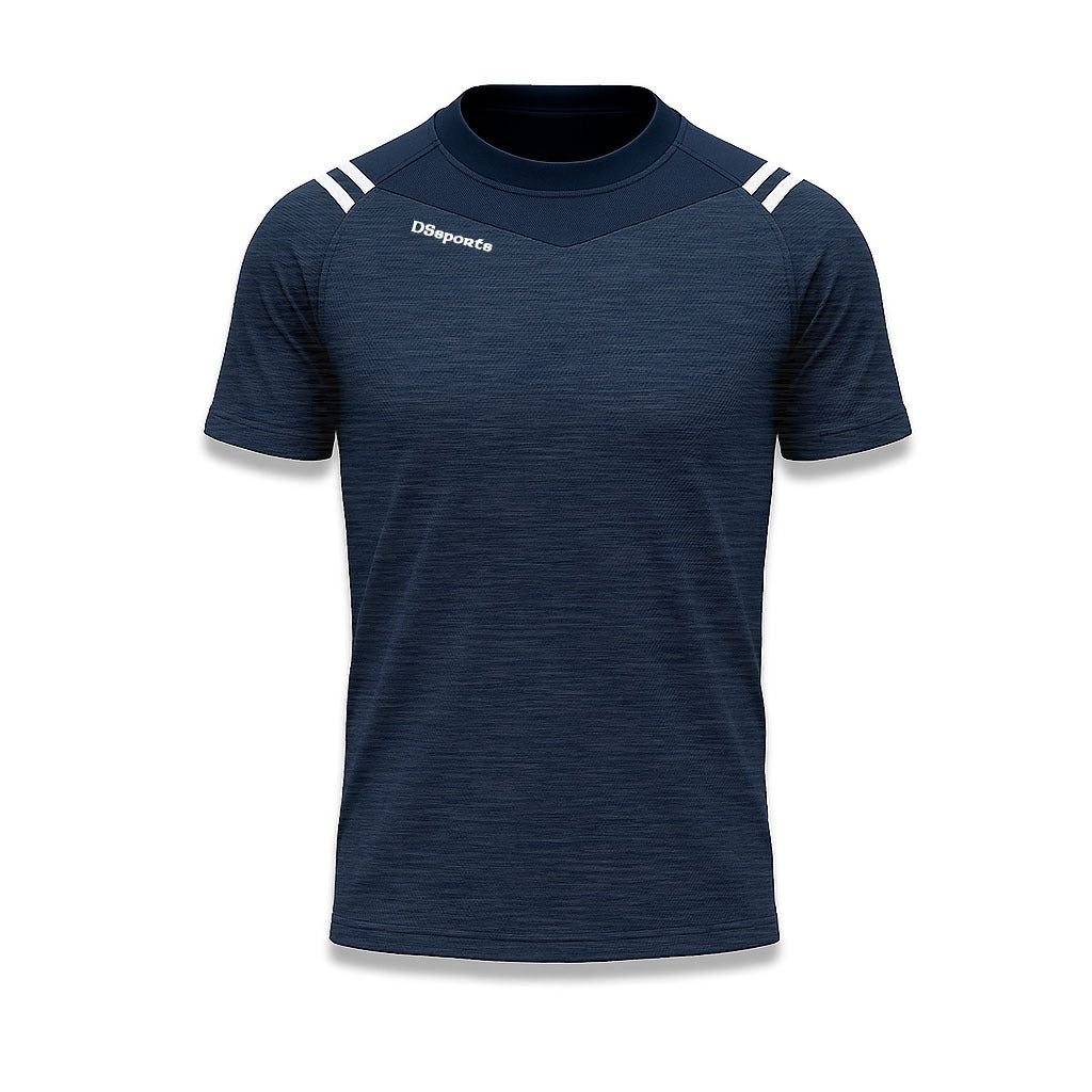 VOLT T-Shirt - Navy Melange / Navy / White