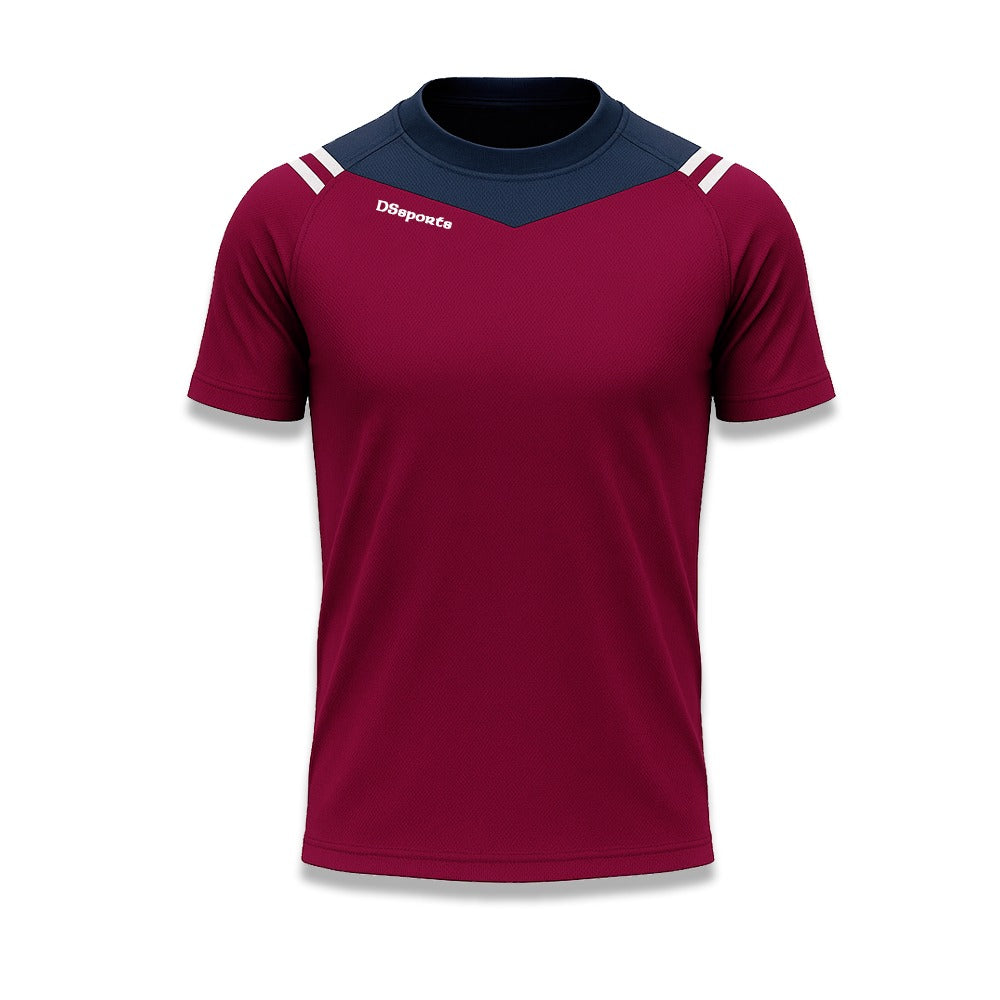 VOLT T-Shirt - Maroon / Navy / White