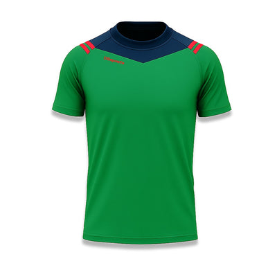 VOLT T-Shirt - Green / Navy / Red