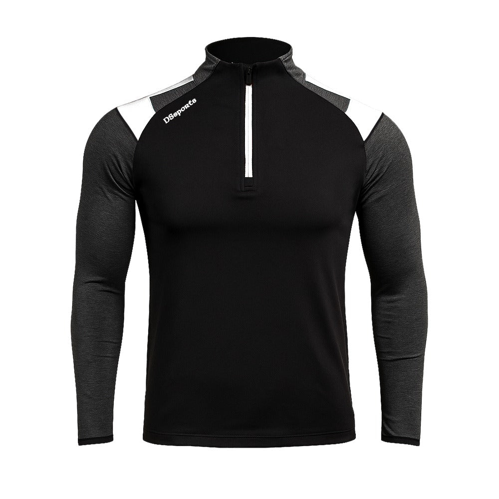 Challenger Performance Half Zip - Black / Charcoal / White