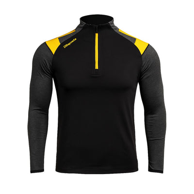 Challenger Performance Half Zip - Black / Charcoal / Amber