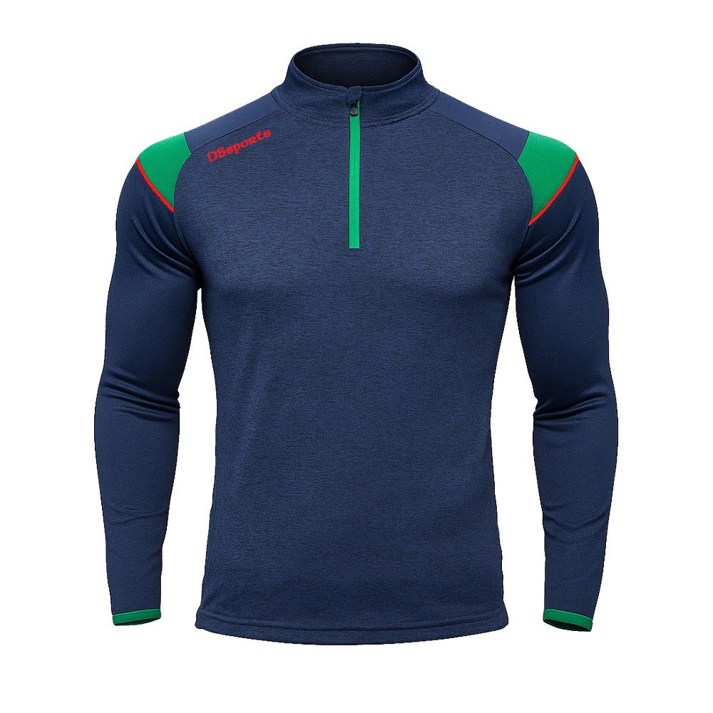 Challenger Performance Half Zip - Navy / Green / Red