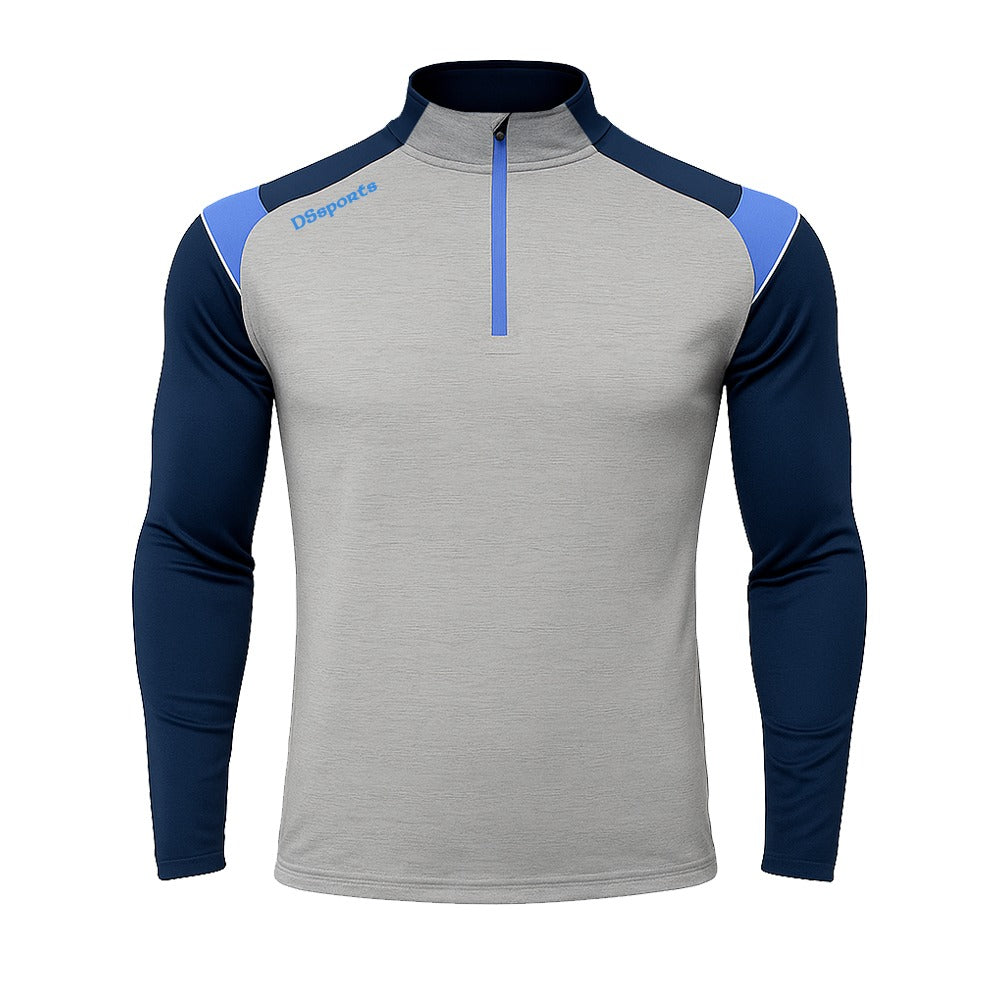 Challenger Performance Half Zip - White / Navy / Sky