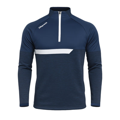 Galsy Half Zip - Navy Melange / Navy / White