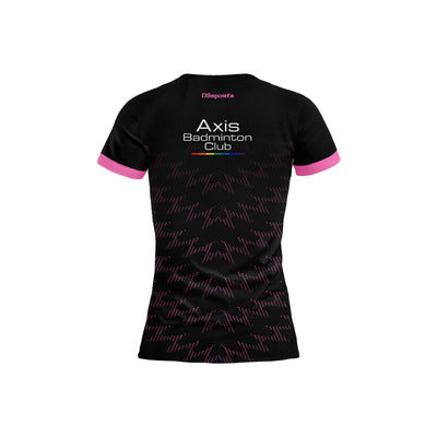 Axis Badminton Club - Ladies black training jersey