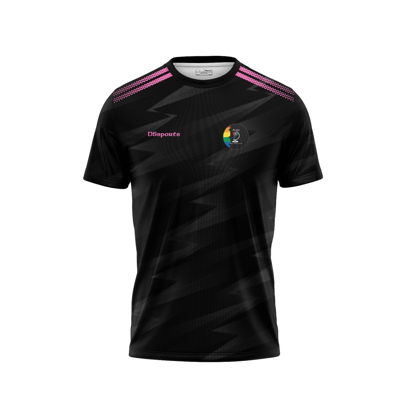 Axis Badminton Club - Mens black alternate training jersey