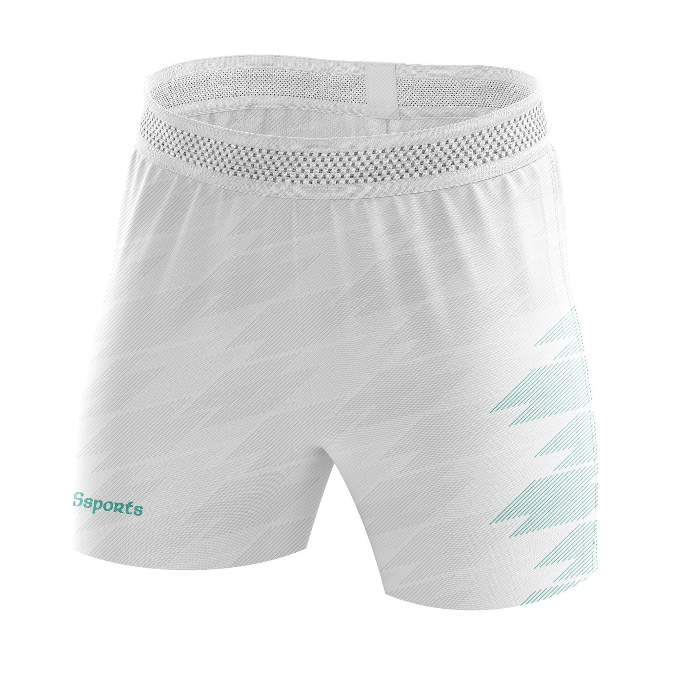 Icon Shorts - White/Teal