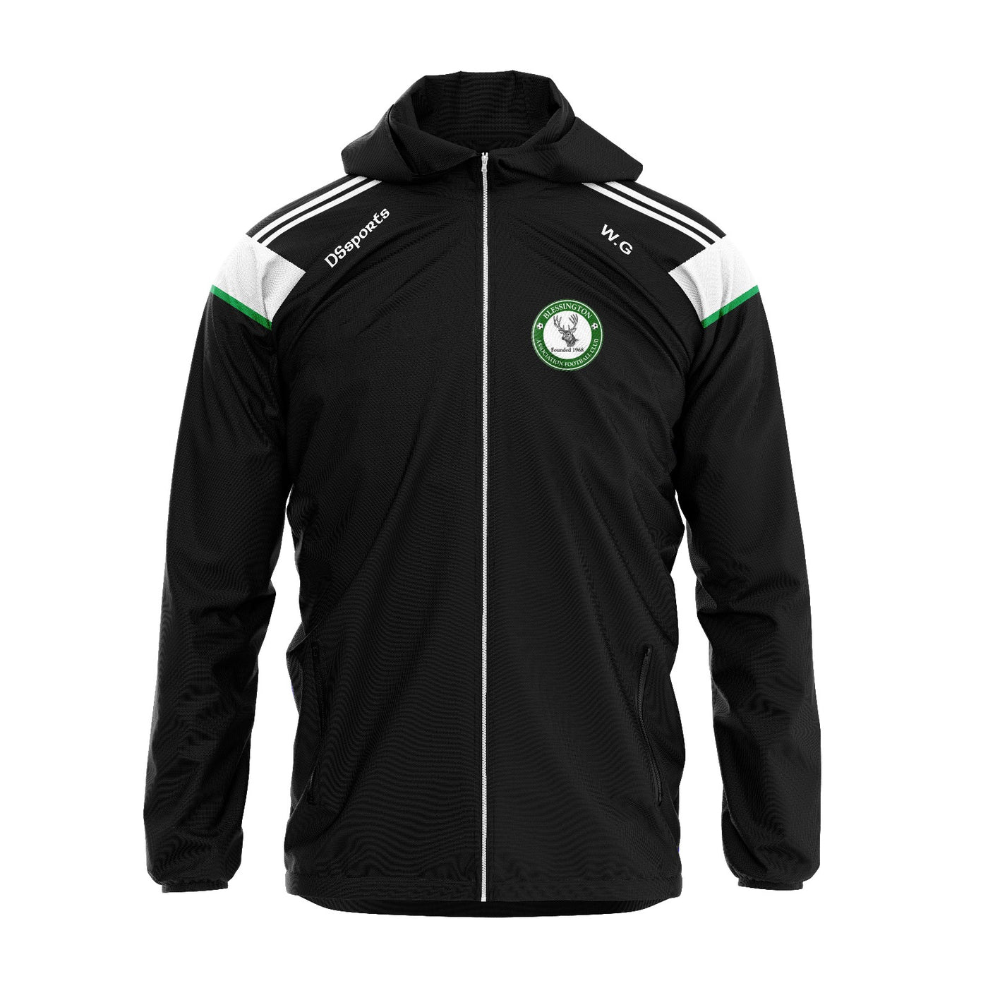 Blessington AFC - Coaches Hooded Windbreaker Black