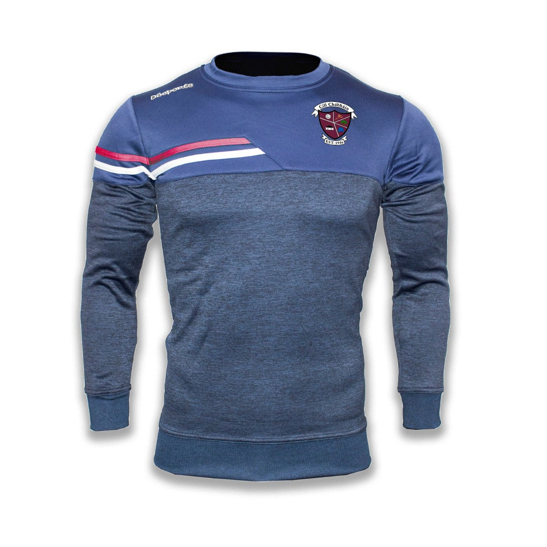 Kilcavan GAA - Fortis Crew Neck - Navy / Maroon / White