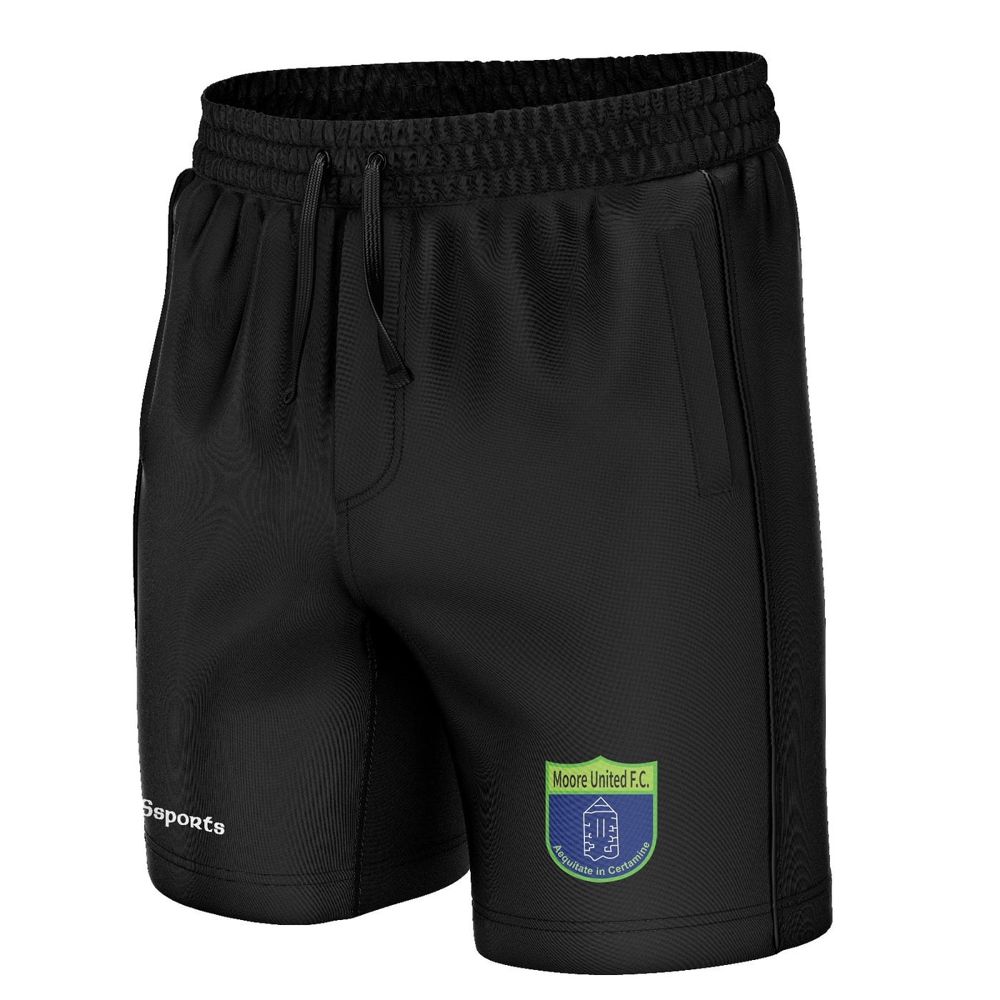 Moore United -Black Leisure shorts