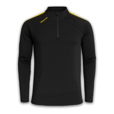 Pivot Half Zip - Black & Amber