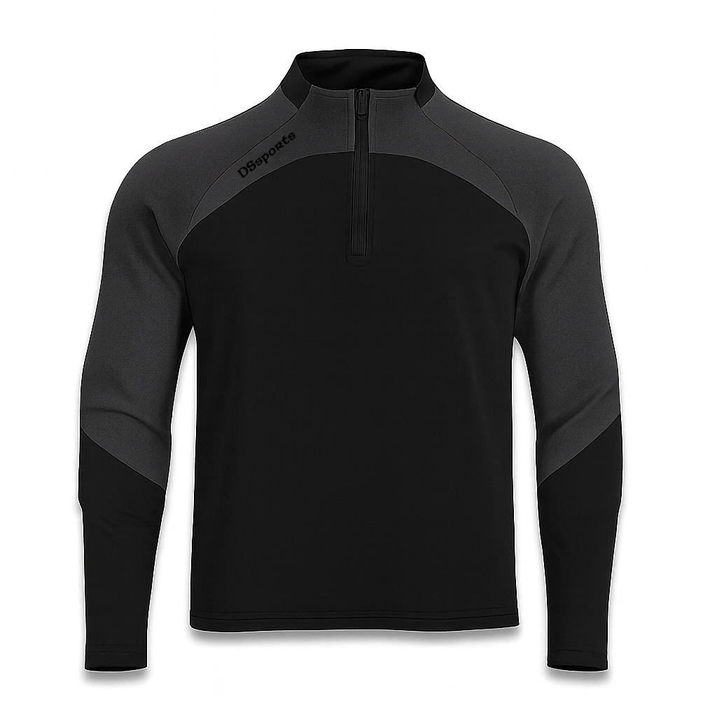 Pivot Half Zip - Black & Charcoal