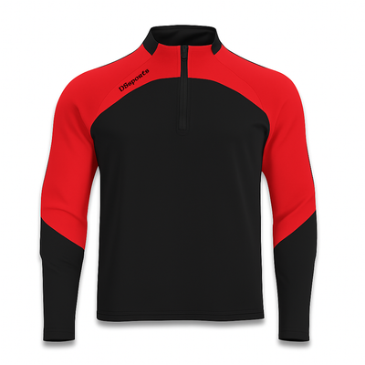 Pivot Half Zip -  Black & Red