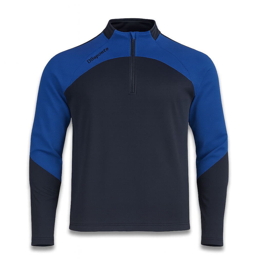 Pivot Half Zip - Navy & Royal