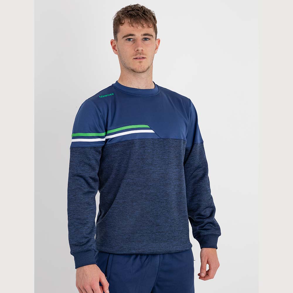 Fortis Crew Neck - Navy / Green / White