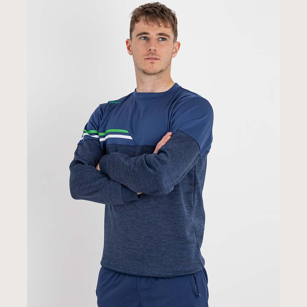 Fortis Crew Neck - Navy / Green / White