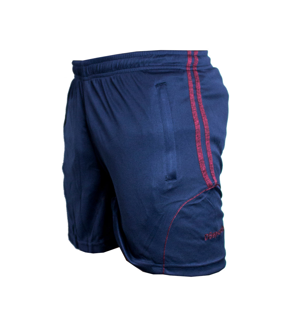 Icon Leisure Shorts - Navy / Maroon Melange