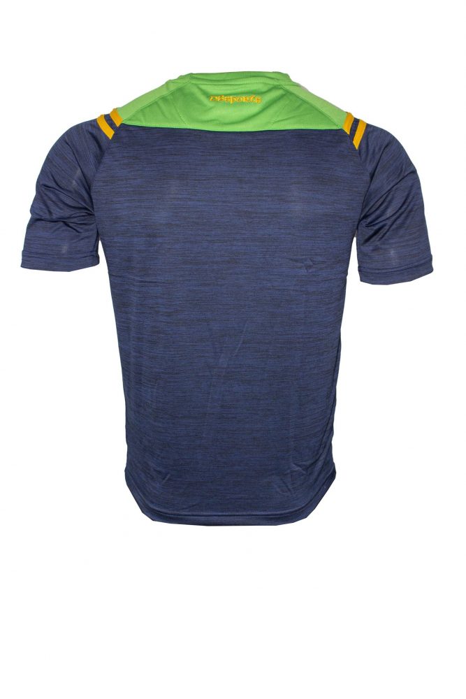 VOLT T-Shirt - Navy Melange / Green /Amber