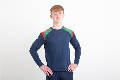 Strike Crew Neck - Navy / Green / Red