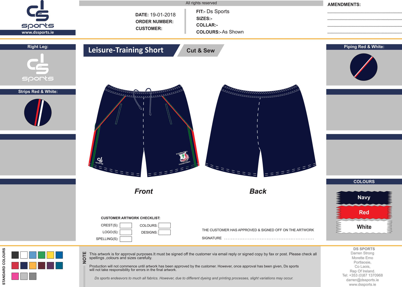 St Brendans - Leisure Shorts