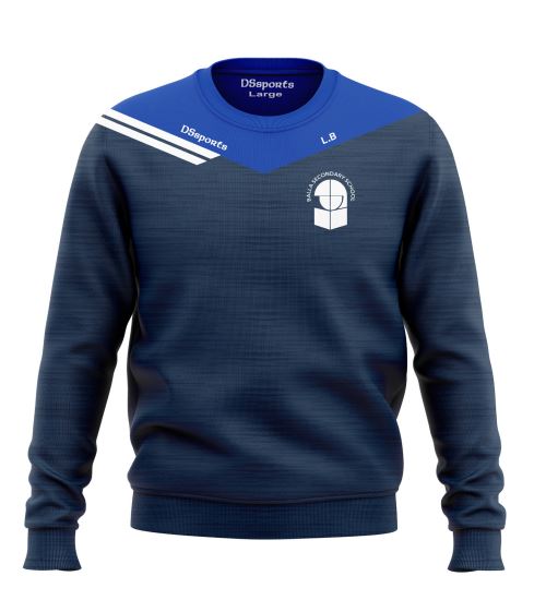 Balla Secondary School Crew Neck Custom Teamwear Ireland DS balla-secondary-school-crew-neck-custom-teamwear-ireland-ds