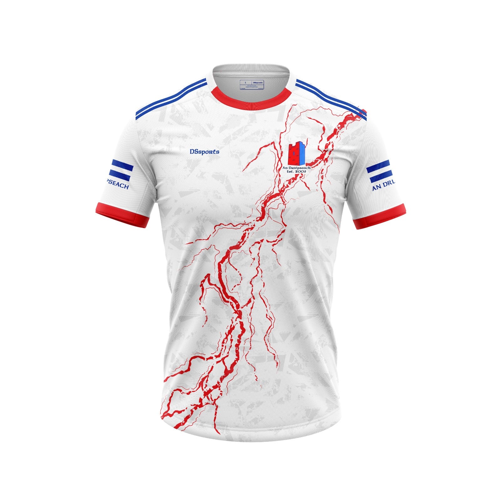 Dripsey GAA - ''Lightning White'' Training Jersey | Custom GAA Jersey ...