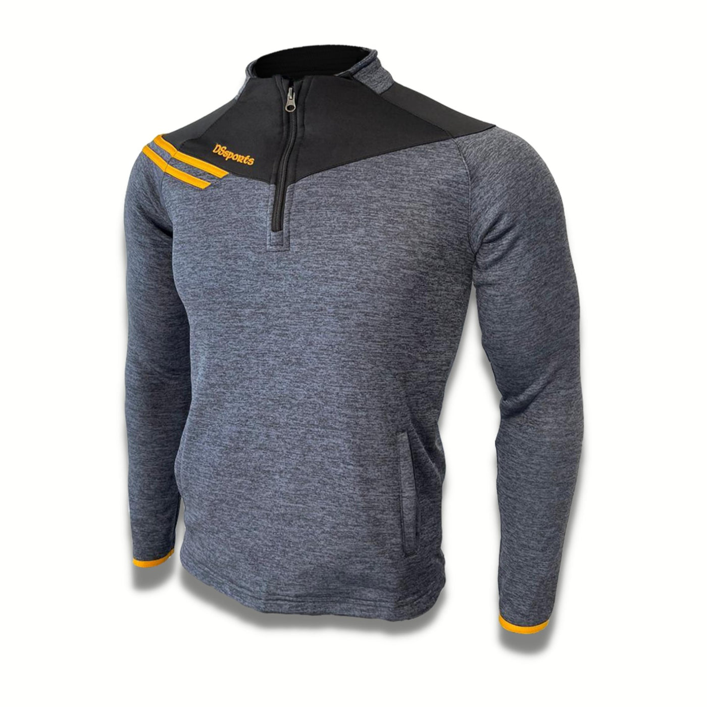 Razor Half Zip - Charcoal Melange / Black / Amber