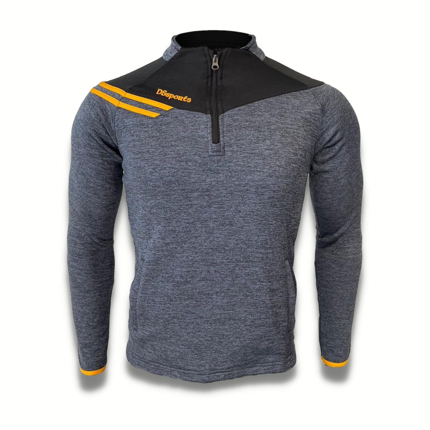 Razor Half Zip - Charcoal Melange / Black / Amber