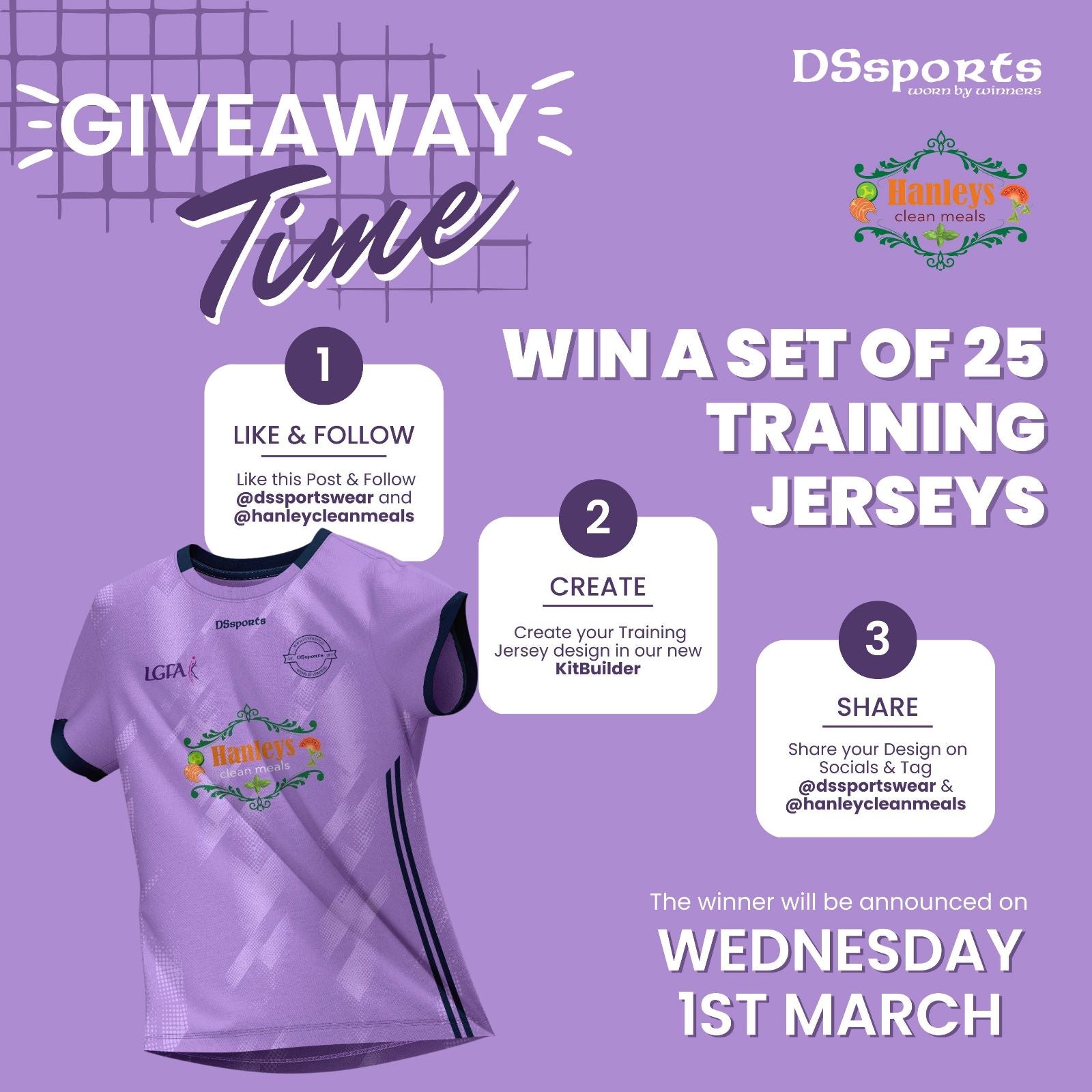 Hanley Clean Meals Competition Irish Sportswear & Sporting Equipment