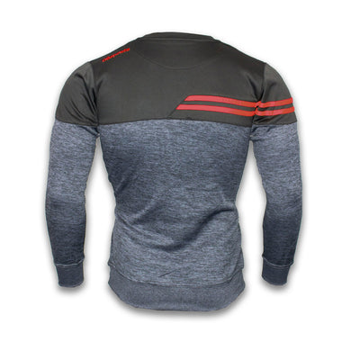 Fortis Crew Neck - Charcoal / Black / Red