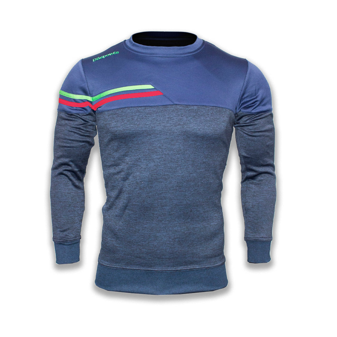Fortis Crew Neck - Navy / Green / Red